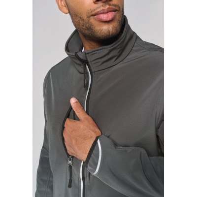 UNISEX detachable sleeves softshell jacket